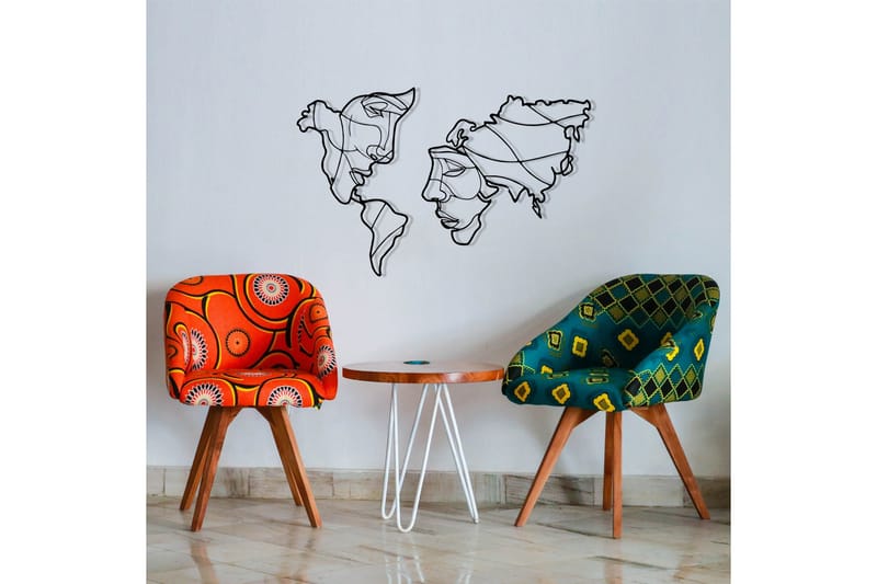 Duplicate 2 Veggdekor - Svart - Innredning - Veggdekorasjon - Skilt - Metallskilt