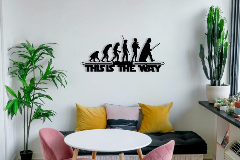 Evolution Veggdekor - Svart - Innredning - Veggdekorasjon - Skilt - Metallskilt