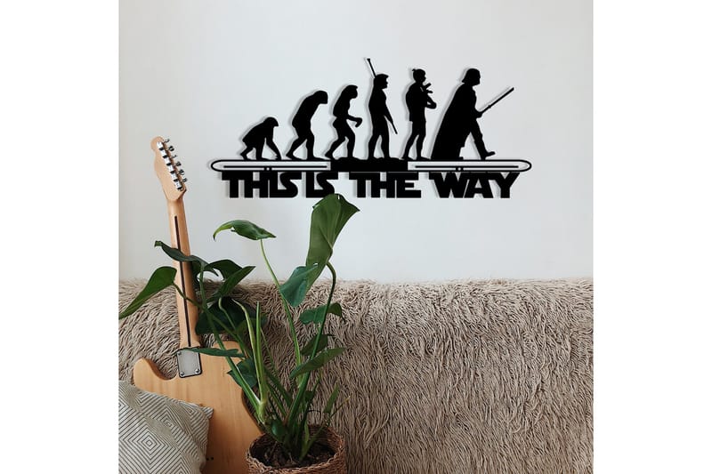 Evolution Veggdekor - Svart - Innredning - Veggdekorasjon - Skilt - Metallskilt