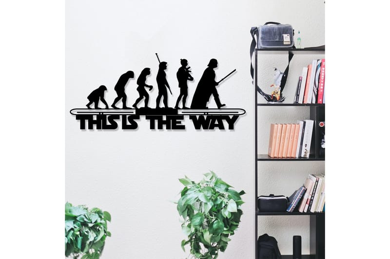 Evolution Veggdekor - Svart - Innredning - Veggdekorasjon - Skilt - Metallskilt