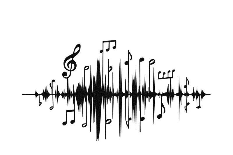 Feel the Music Veggdekor - Svart - Innredning - Veggdekorasjon - Skilt - Metallskilt