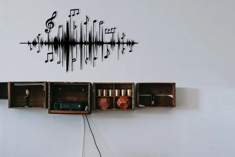 Feel the Music Veggdekor, Svart