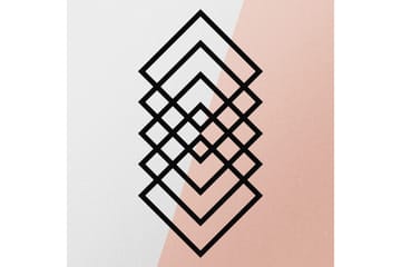 Geometry Veggdekor - Svart - Innredning - Veggdekorasjon - Skilt - Metallskilt