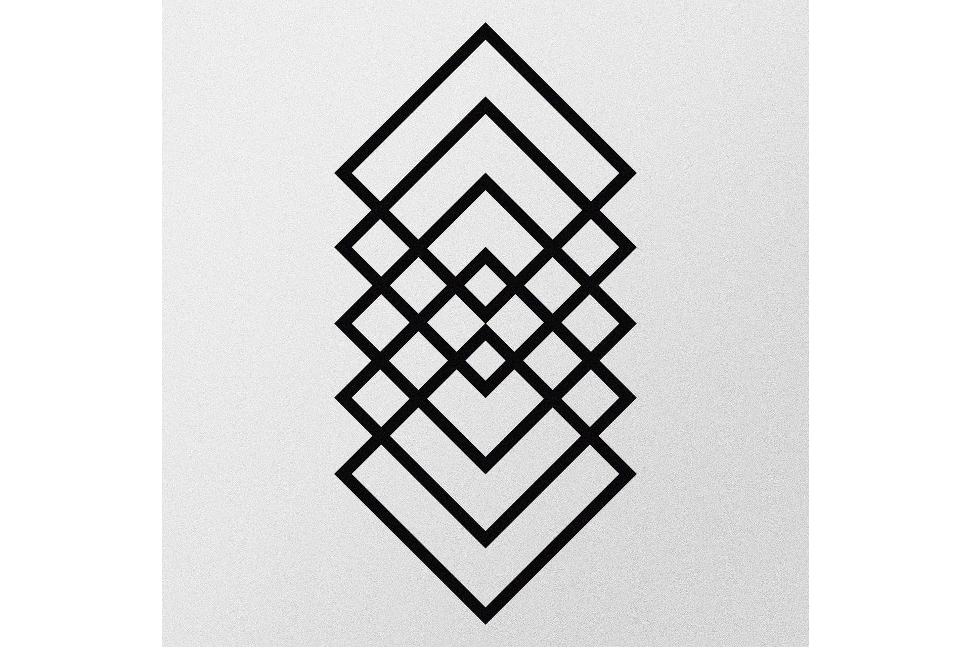 Geometry Veggdekor - Svart - Innredning - Veggdekorasjon - Skilt - Metallskilt