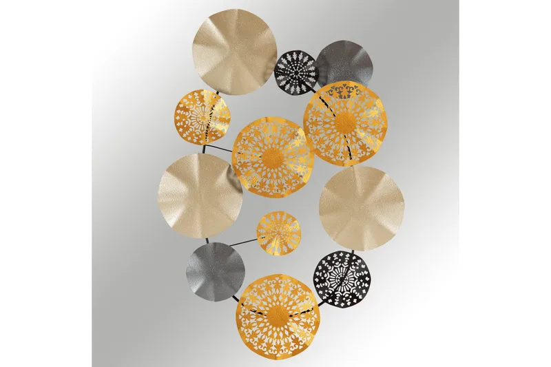 Gold Veggdekor - Flerfarget - Innredning - Veggdekorasjon - Skilt - Metallskilt