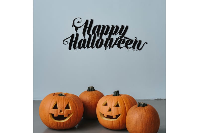 Halloween 10 Veggdekor - Svart - Innredning - Veggdekorasjon - Skilt - Metallskilt