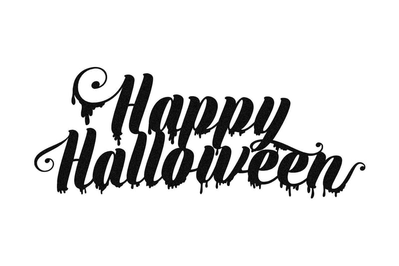 Halloween 10 Veggdekor - Svart - Innredning - Veggdekorasjon - Skilt - Metallskilt