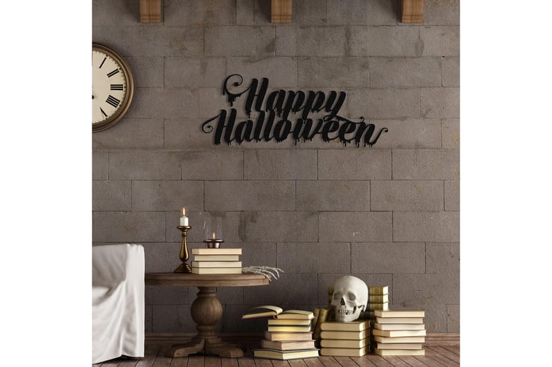 Halloween 10 Veggdekor - Svart - Innredning - Veggdekorasjon - Skilt - Metallskilt
