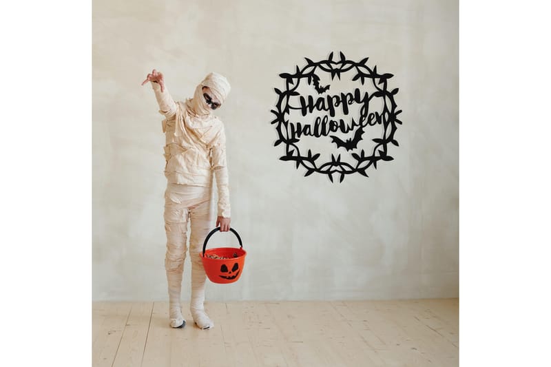 Halloween 11 Veggdekor - Svart - Innredning - Veggdekorasjon - Skilt - Metallskilt