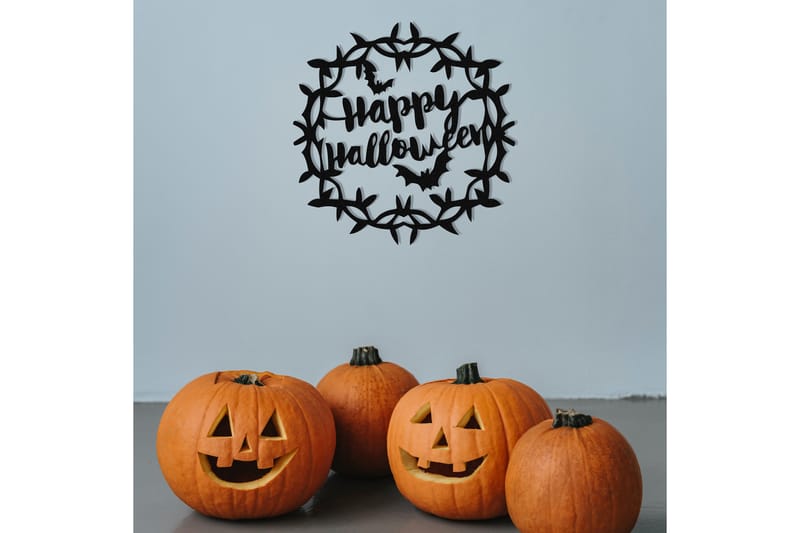 Halloween 11 Veggdekor - Svart - Innredning - Veggdekorasjon - Skilt - Metallskilt
