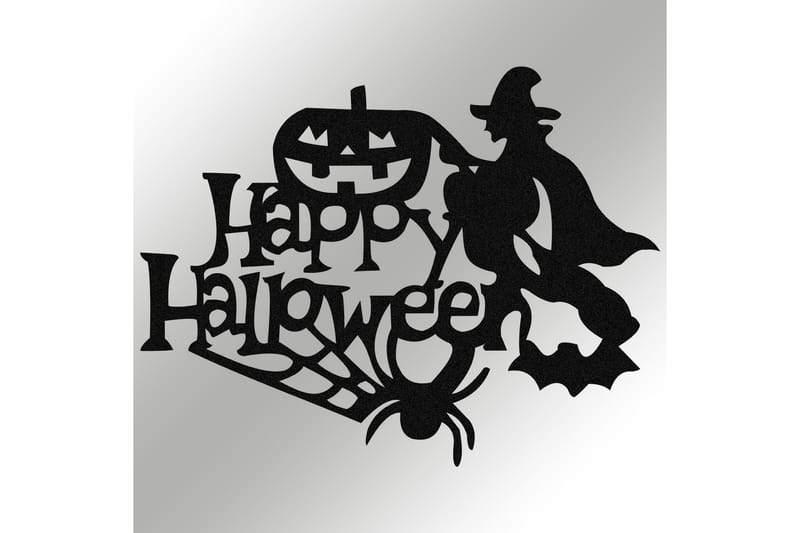 Halloween 16 Veggdekor - Svart - Innredning - Veggdekorasjon - Skilt - Metallskilt