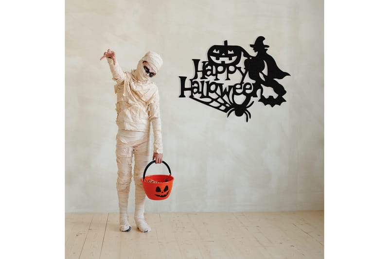 Halloween 16 Veggdekor - Svart - Innredning - Veggdekorasjon - Skilt - Metallskilt