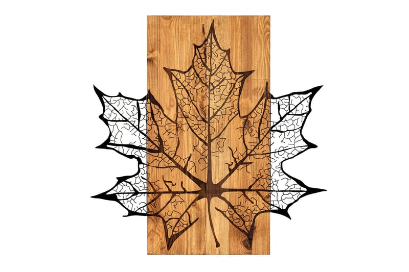 Hare Veggdekor, Svart/Valnøtt