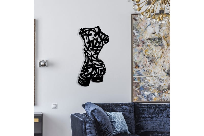 Hemdem Veggdekor - Svart - Innredning - Veggdekorasjon - Skilt - Metallskilt