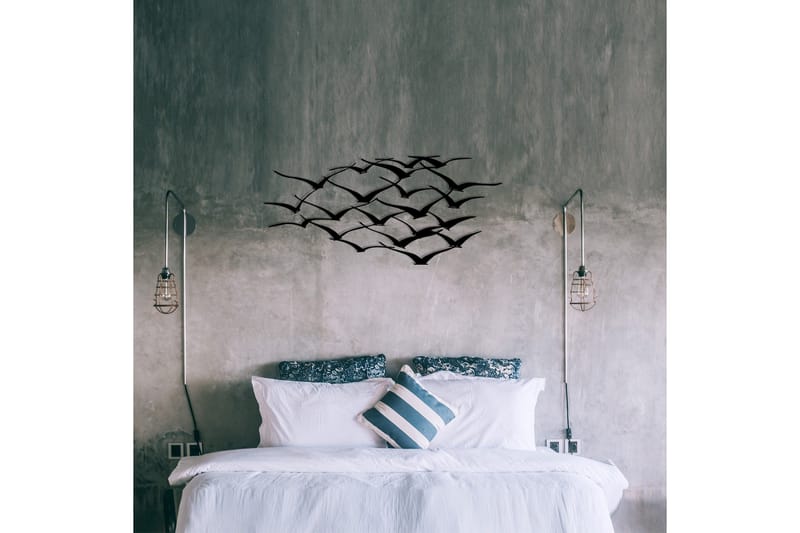 Herd Of Birds Veggdekor - Svart - Innredning - Veggdekorasjon - Skilt - Metallskilt