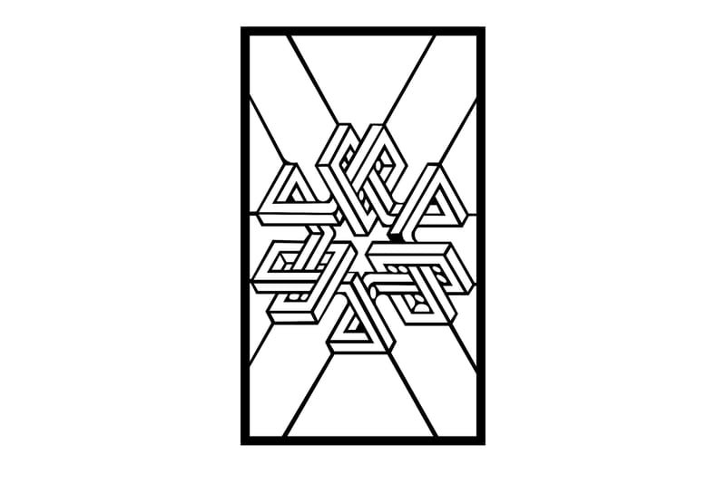 Hypnosis 3 Veggdekor - Svart - Innredning - Veggdekorasjon - Skilt - Metallskilt