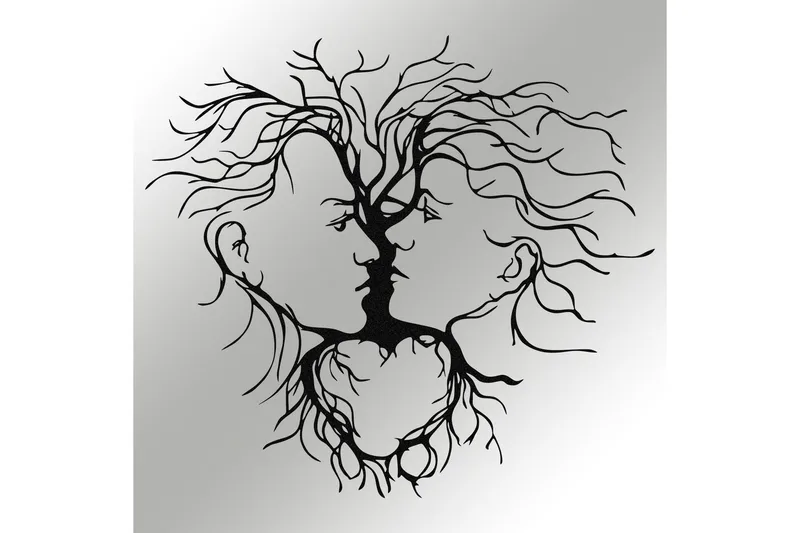 Intrigue Veggdekor - Svart - Innredning - Veggdekorasjon - Skilt - Metallskilt