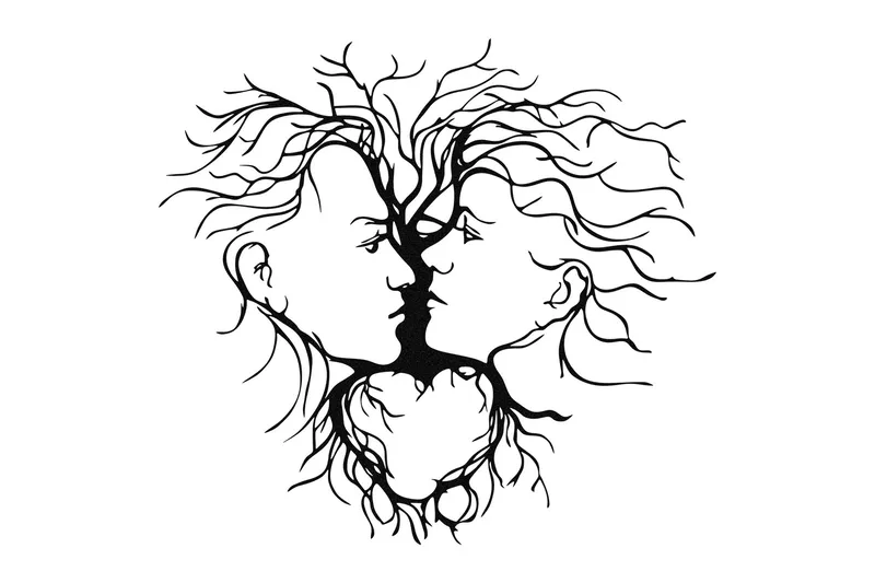 Intrigue Veggdekor, Svart