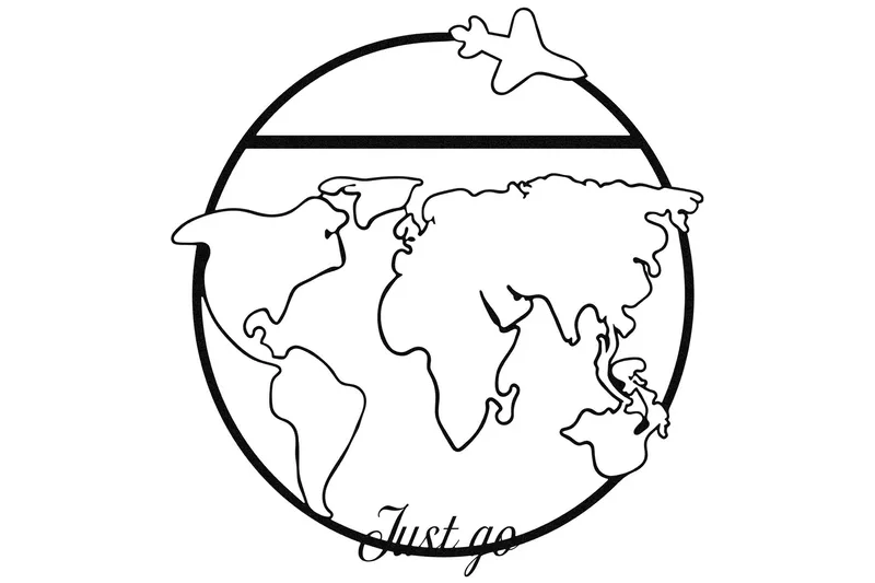 Juest Go Veggdekor, Svart