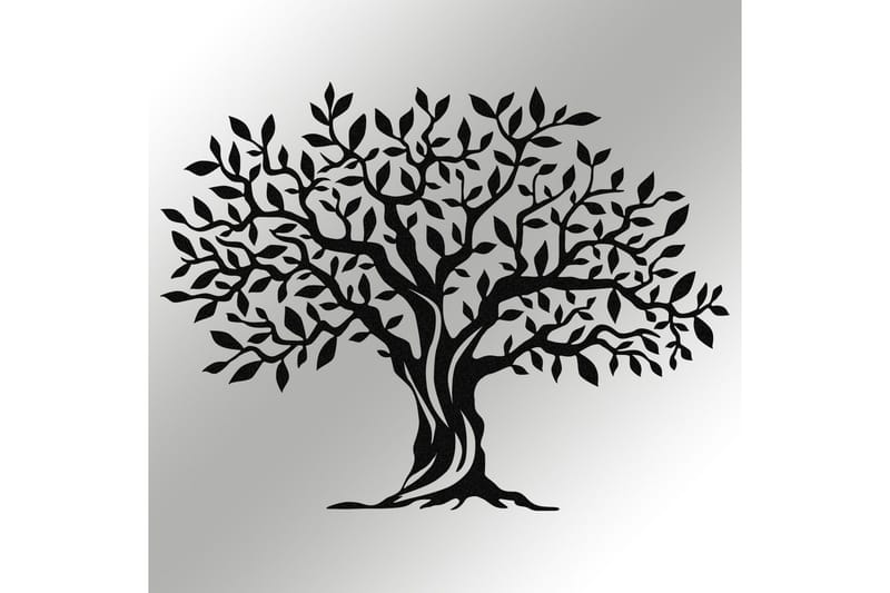 Leaf Fall Veggdekor - Svart - Innredning - Veggdekorasjon - Skilt - Metallskilt