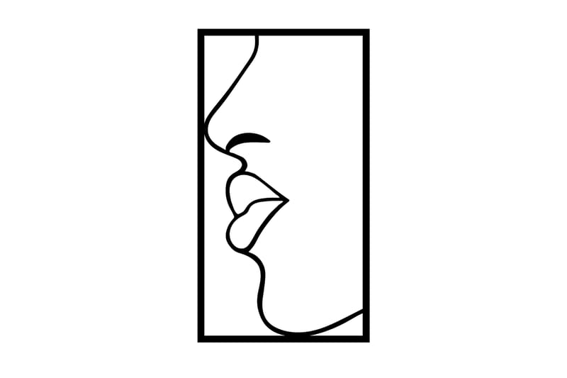 Lips Veggdekor - Svart - Innredning - Veggdekorasjon - Skilt - Metallskilt