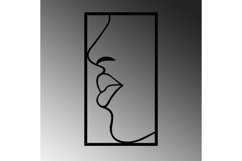 Lips Veggdekor - Svart - Innredning - Veggdekorasjon - Skilt - Metallskilt