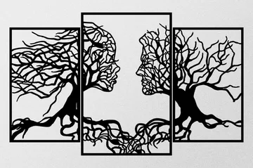 Love Tree Veggdekor - Svart - Innredning - Veggdekorasjon - Skilt - Metallskilt