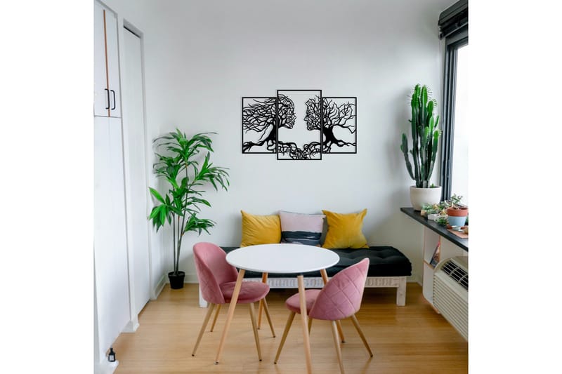 Love Tree Veggdekor - Svart - Innredning - Veggdekorasjon - Skilt - Metallskilt