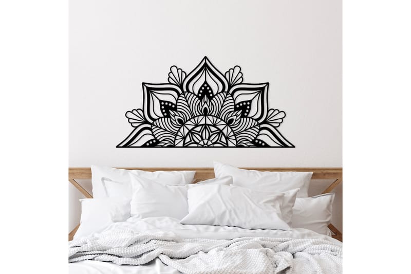 Mandalas 1 Veggdekor - Svart - Innredning - Veggdekorasjon - Skilt - Metallskilt