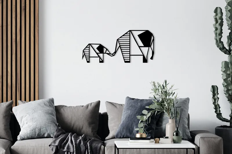 Metal Wall Decor Veggdekor, Svart