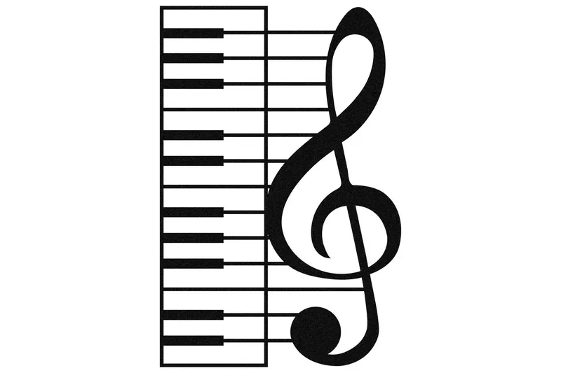 Musical Veggdekor, Svart