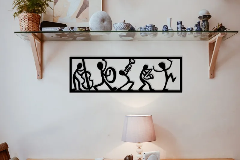 Musicians Veggdekor, Svart