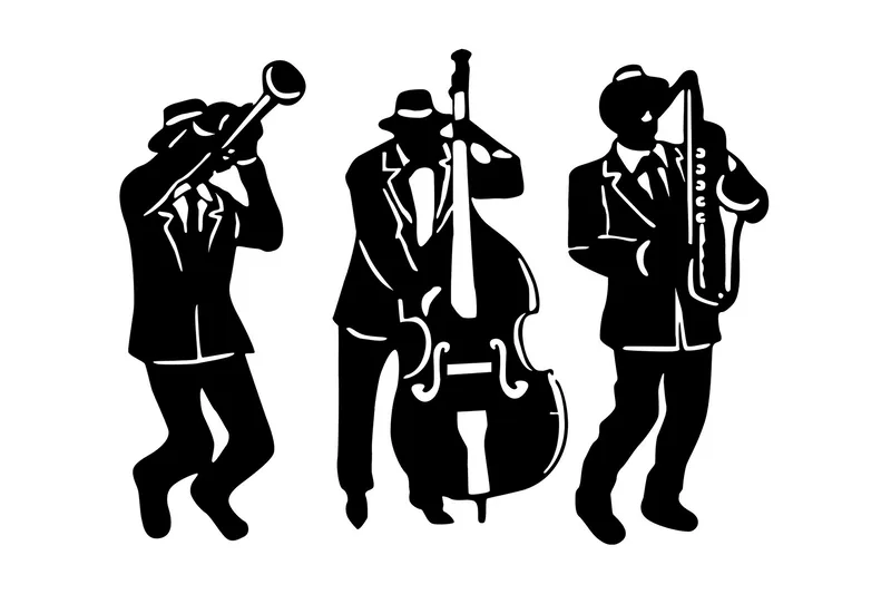 Musicians Veggdekor, Svart