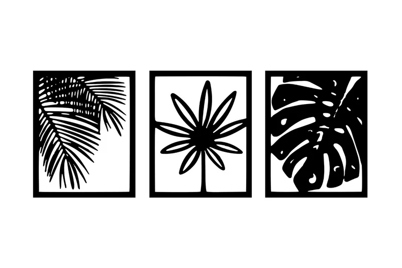 Mutena Veggdekor, Svart