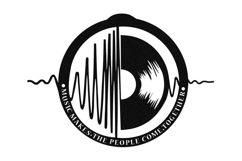 My Music v3 Veggdekor, Svart