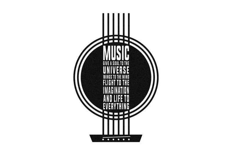 My Music Veggdekor, Svart