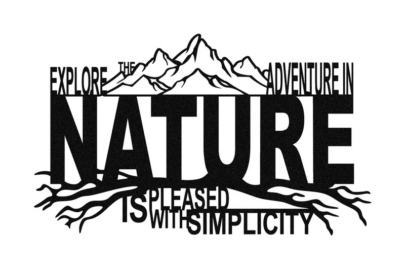 Nature Veggdekor, Svart