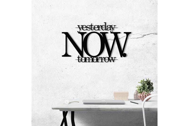 Now Veggdekor - Svart - Innredning - Veggdekorasjon - Skilt - Metallskilt