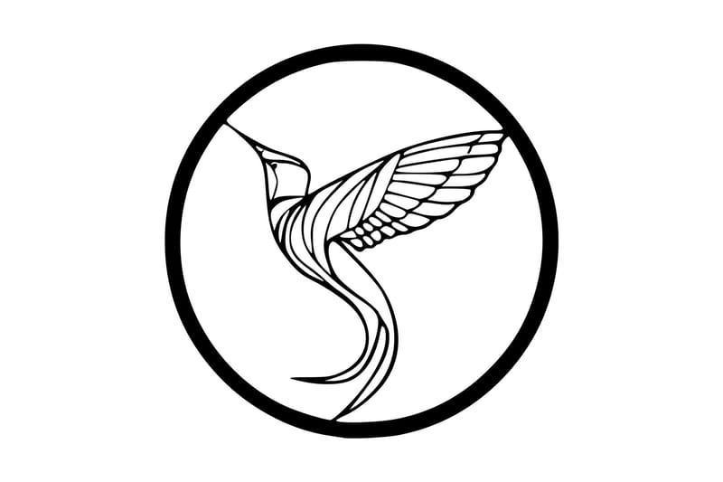 On the Bird's Wing Veggdekor - Svart - Innredning - Veggdekorasjon - Skilt - Metallskilt