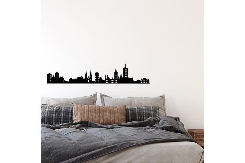 Ottowa Skyline Veggdekor - Svart - Innredning - Veggdekorasjon - Skilt - Metallskilt