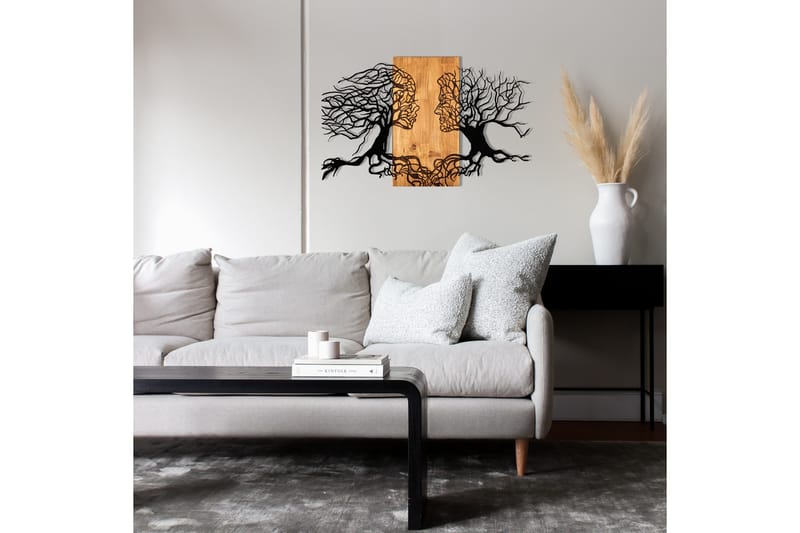 Passion Veggdekor - Svart/Valnøtt - Innredning - Veggdekorasjon - Skilt - Metallskilt