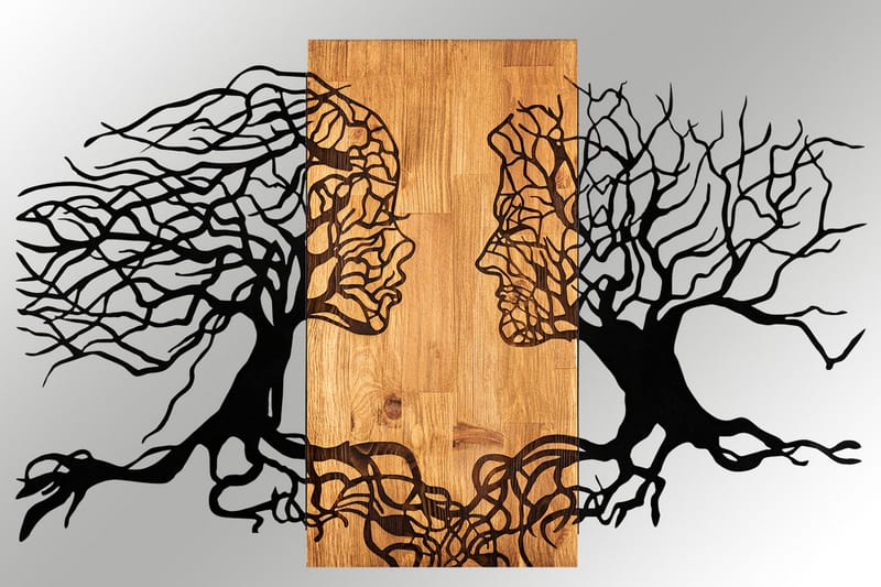 Passion Veggdekor - Svart/Valnøtt - Innredning - Veggdekorasjon - Skilt - Metallskilt