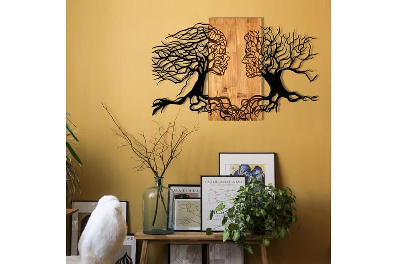 Passion Veggdekor - Svart/Valnøtt - Innredning - Veggdekorasjon - Skilt - Metallskilt