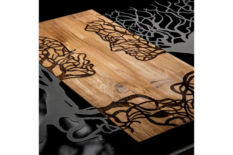 Passion Veggdekor - Svart/Valnøtt - Innredning - Veggdekorasjon - Skilt - Metallskilt