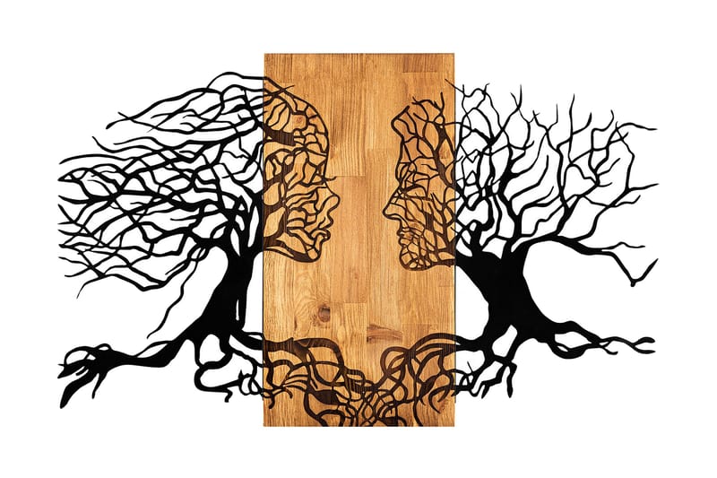 Passion Veggdekor, Svart/Valnøtt