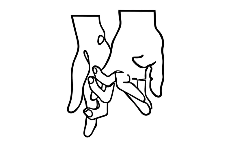 Pinky Love Veggdekor, Svart