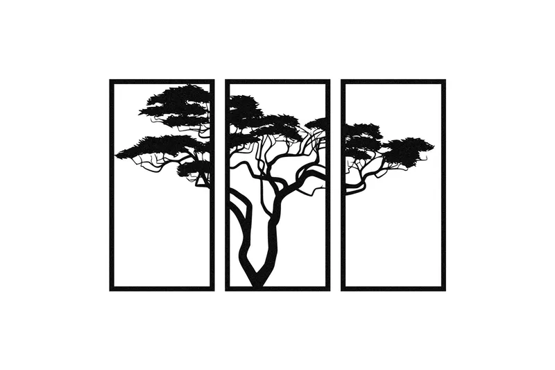 Plane tree Veggdekor, Svart