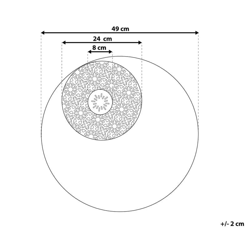 Rubidium Veggdekorasjon Med Skjell 49 cm - Svart - Innredning - Veggdekorasjon - Skilt - Metallskilt
