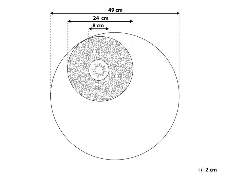 Rubidium Veggdekorasjon Med Skjell 49 cm - Svart - Innredning - Veggdekorasjon - Skilt - Metallskilt