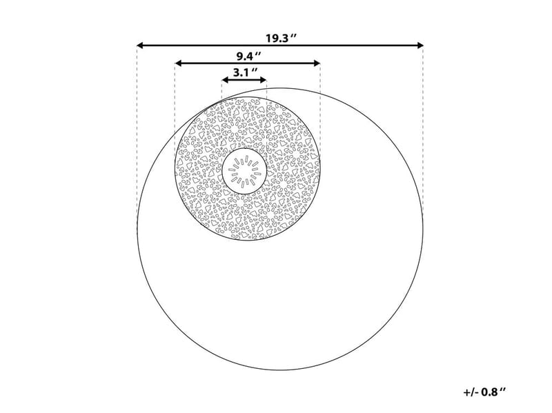 Rubidium Veggdekorasjon Med Skjell 49 cm - Svart - Innredning - Veggdekorasjon - Skilt - Metallskilt